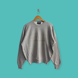vintage chaps big logo sweatshirt Ralph Lauren crewneck embroidered logo sweater pullover streewear style nice gray colour size large
