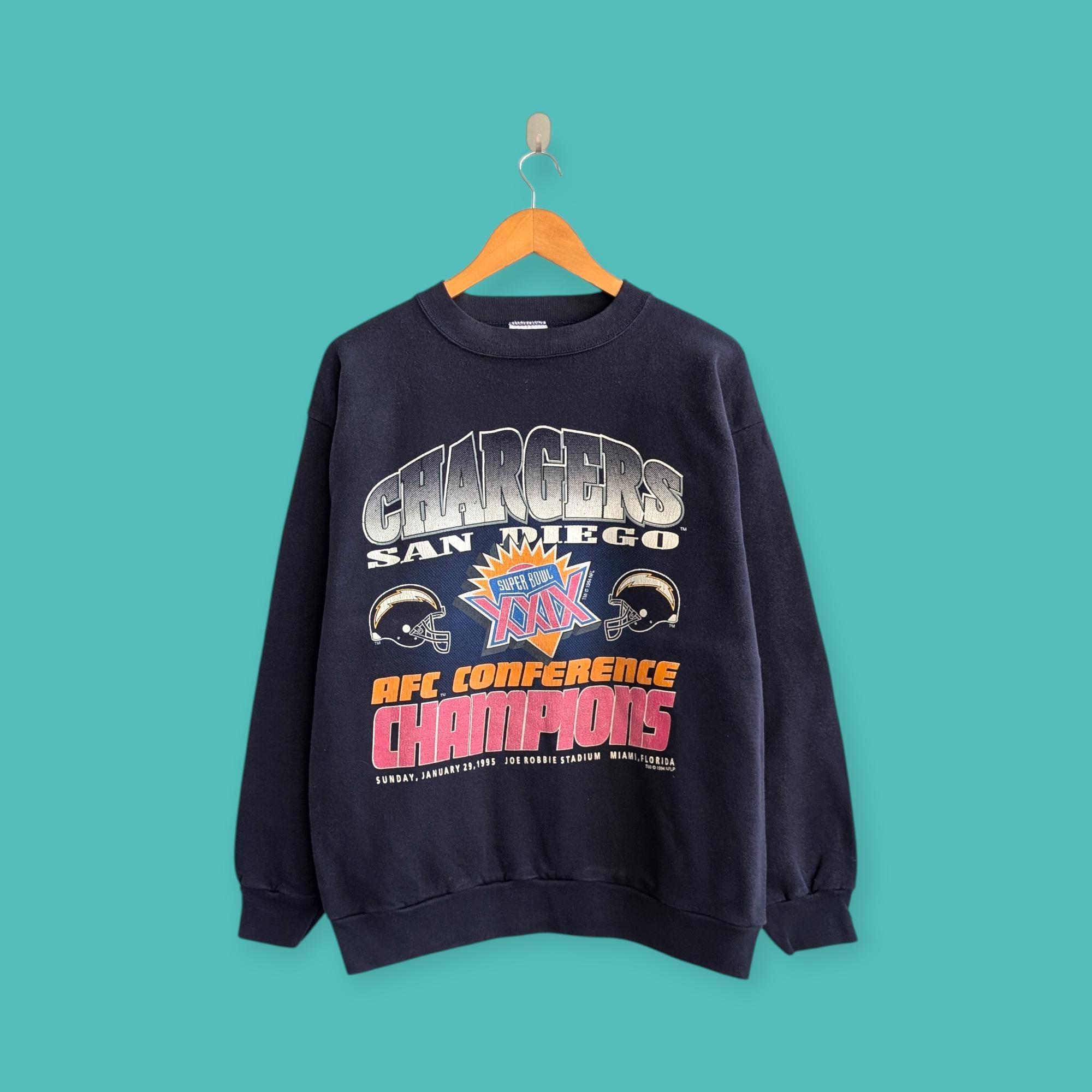 Vintage 1994 San Diego Chargers Sweatshirt Super Bowl Crewneck San