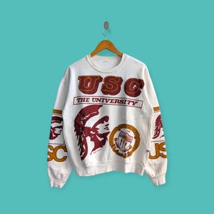 vintage 90s university California sweatshirt university California crewneck sweater pullover college style nice white colour size medium