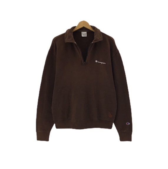 Rare!!! Champion Turtleneck Small Logo Spellout Em