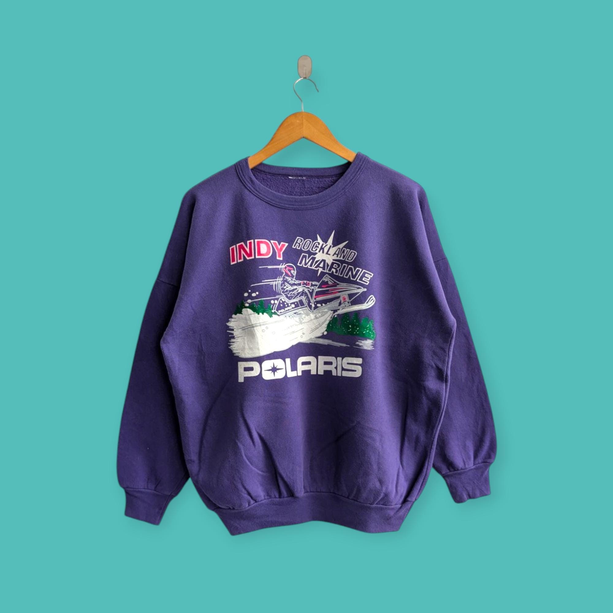 Vintage 90s Polaris Indy Snowmobile Sweatshirt Polaris Snowmobile