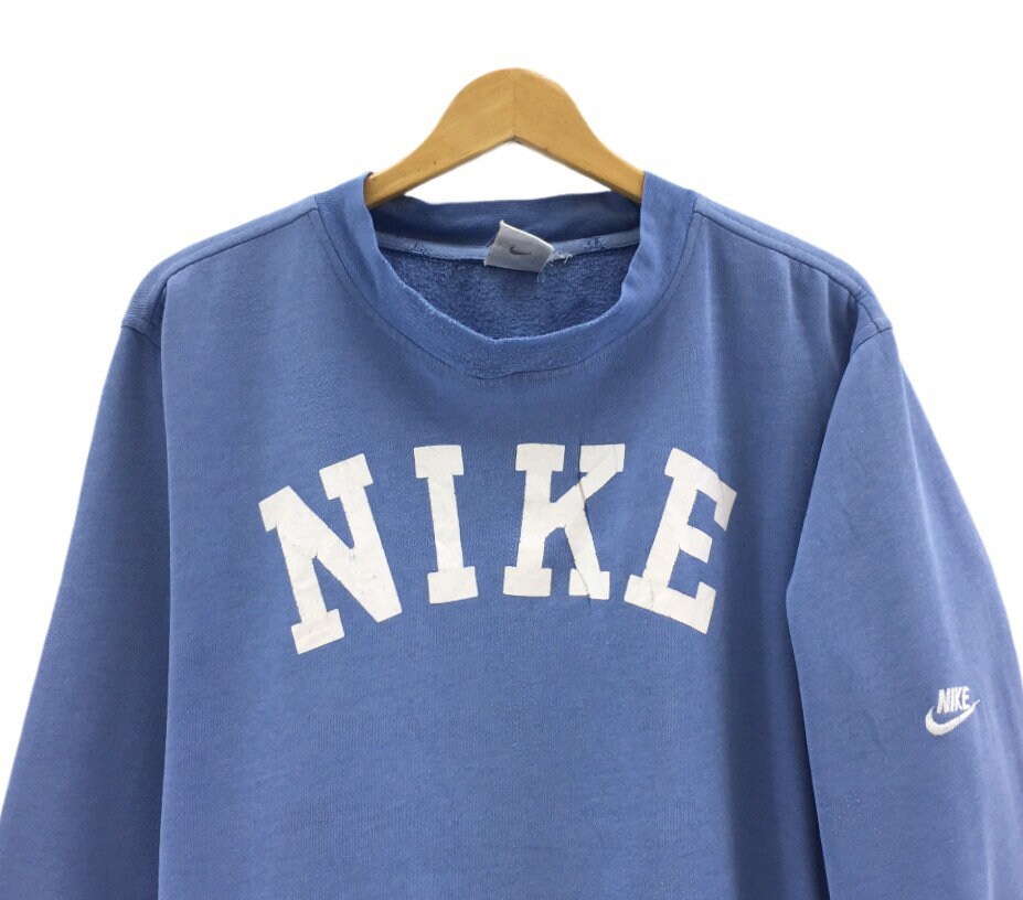 Rare Vintage Nike Big Spell Out Print Embroidery Crewneck - Etsy