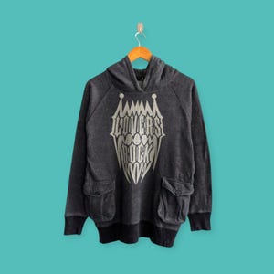 vintage super lovers big image hoodies lover rock sweater pullover japan japanese streewear sportswear style nice black colour size medium