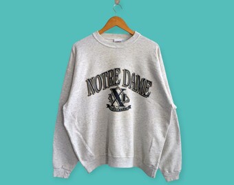 Pull Vintage Notre Dame – Années 90 – Combattant Irlandais – Boston – Taille M