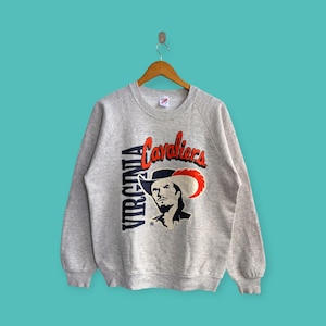 vintage 90s Virginia cavaliers sweatshirt Virginia cavaliers crewneck Virginia cavaliers sweater pullover university gray colour size large