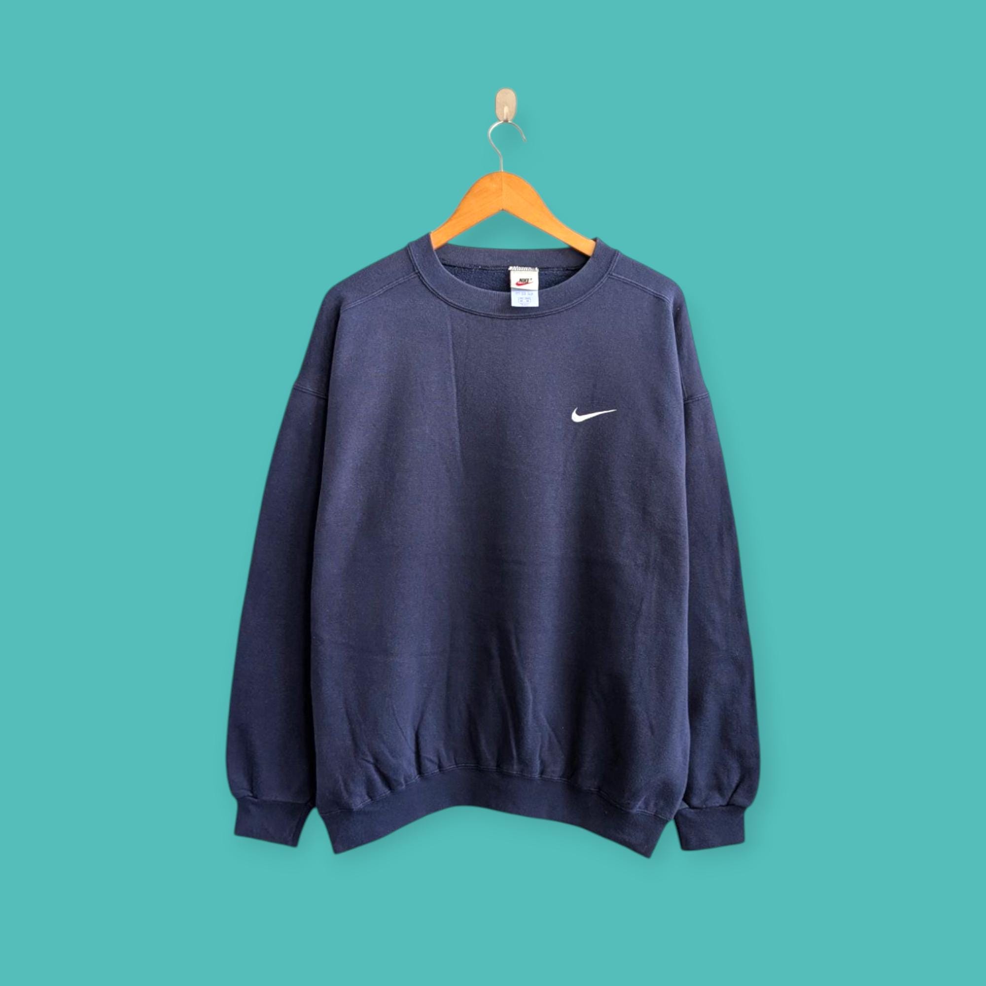 nike vintage sweater blue