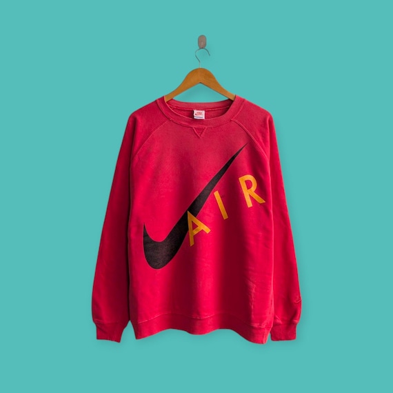 nike air red sweater