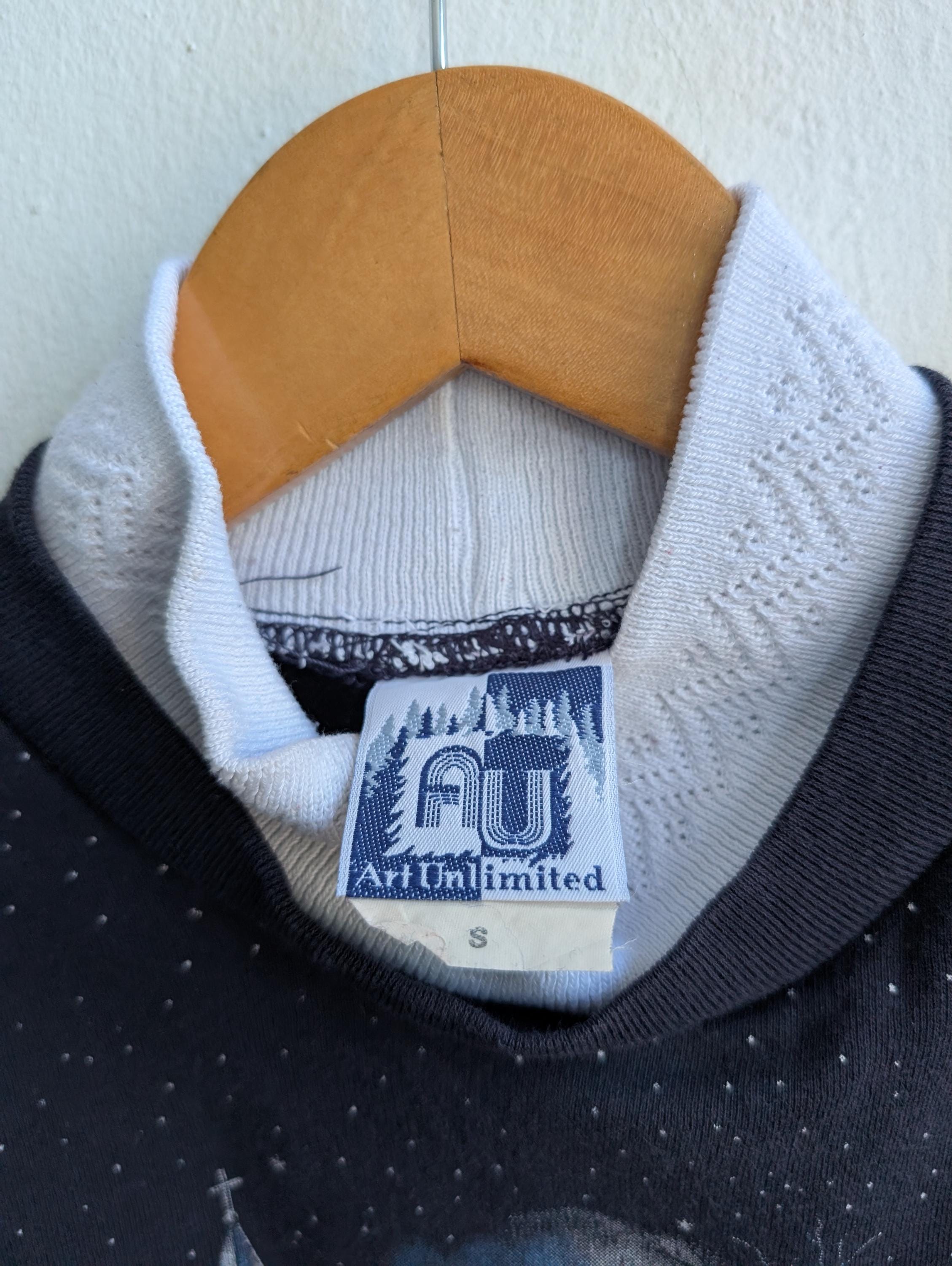 Vintage 90s Art Unlimited Sweatshirt Cute Graphics Crewneck Art
