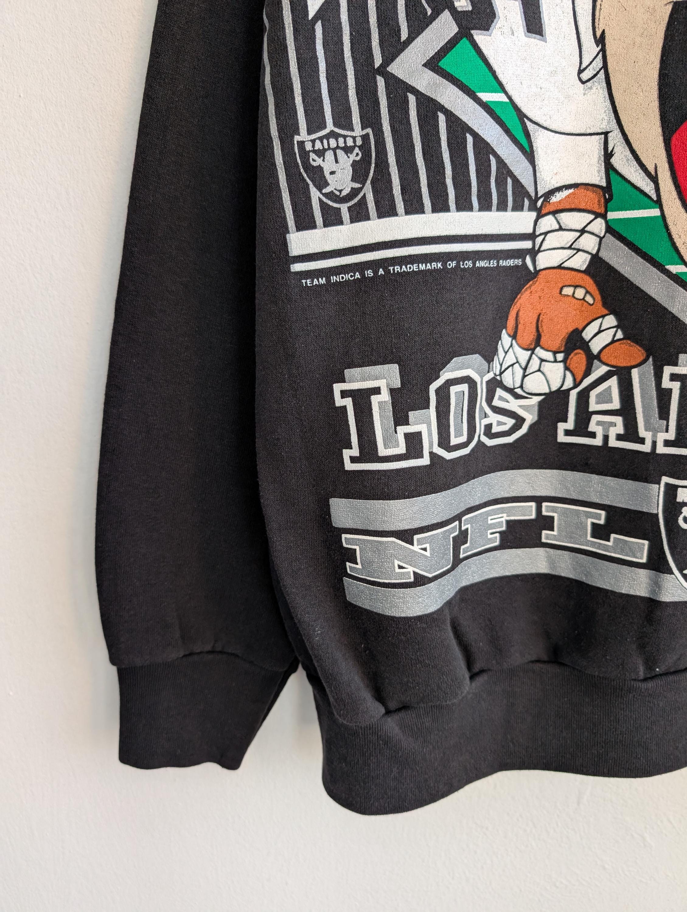 Vintage 1992 Los Angeles Raiders Big Image Sweatshirt Tasmanian