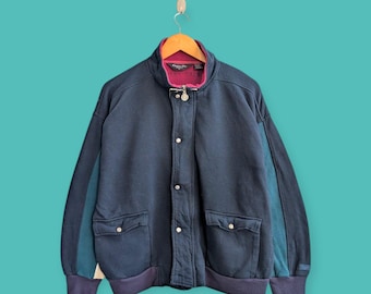 Vintage 90's Christian Dior Monsieur Full Zip Three Tone Colors