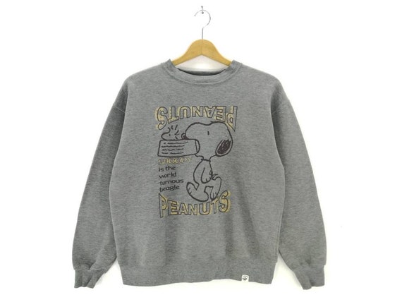 Rare!!Vintage Snoopy Peanuts Sweatshirt Biglogo Character cartoon animations pullover jumper