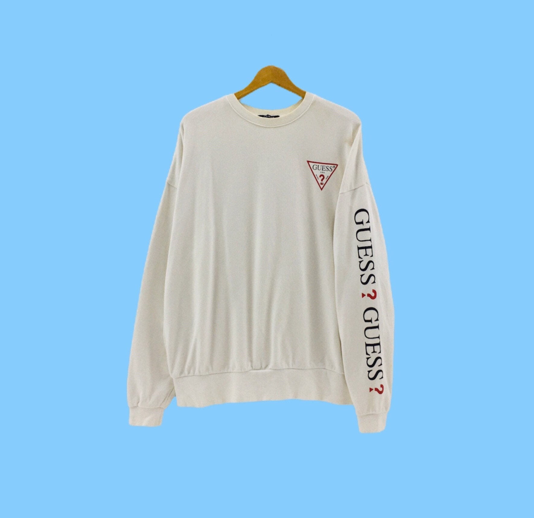 Guess white sweatshirt 2025