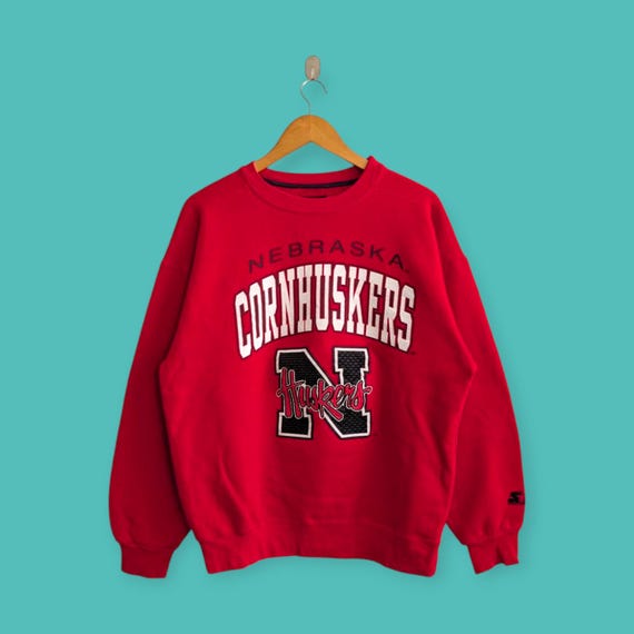 【人気】US古着ヴィンテージスウェット　USA製　ネブラスカ・ハスカーズ刺繍 リバースウィーブ アメリカ古着 スウェット トレーナー 大学