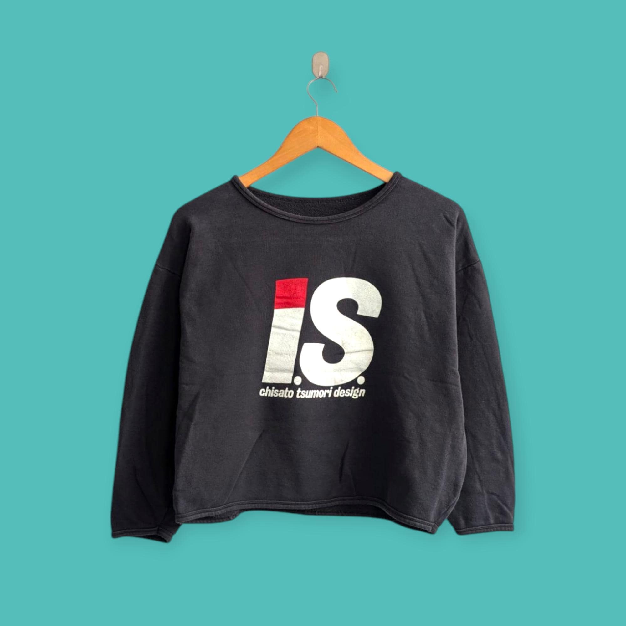 Vintage Issey Miyake Crop Top Sweatshirt Issey Miyake Crewneck