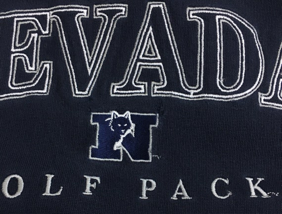 Rare! Vintage Nevada Wolf Pack Big Logo Spell Out… - image 4