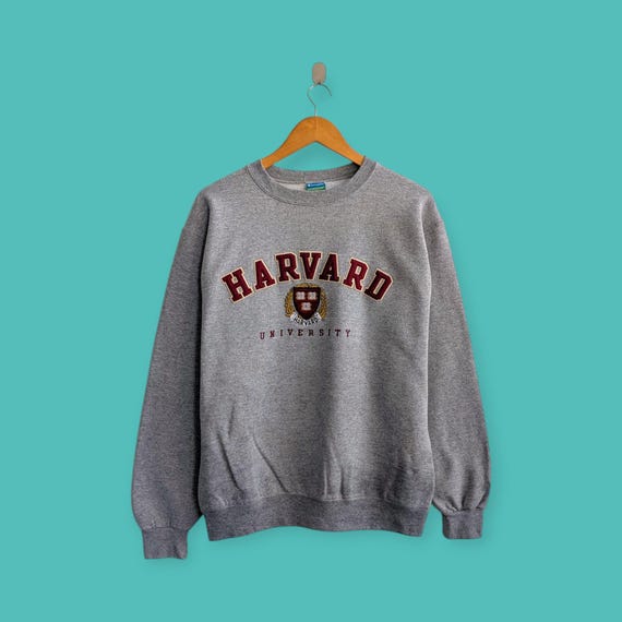 スウェット 50's Harvard University VTG Sweat Shirt Vintage Harvard University Sweatshirt Embroidered Logo Crewneck