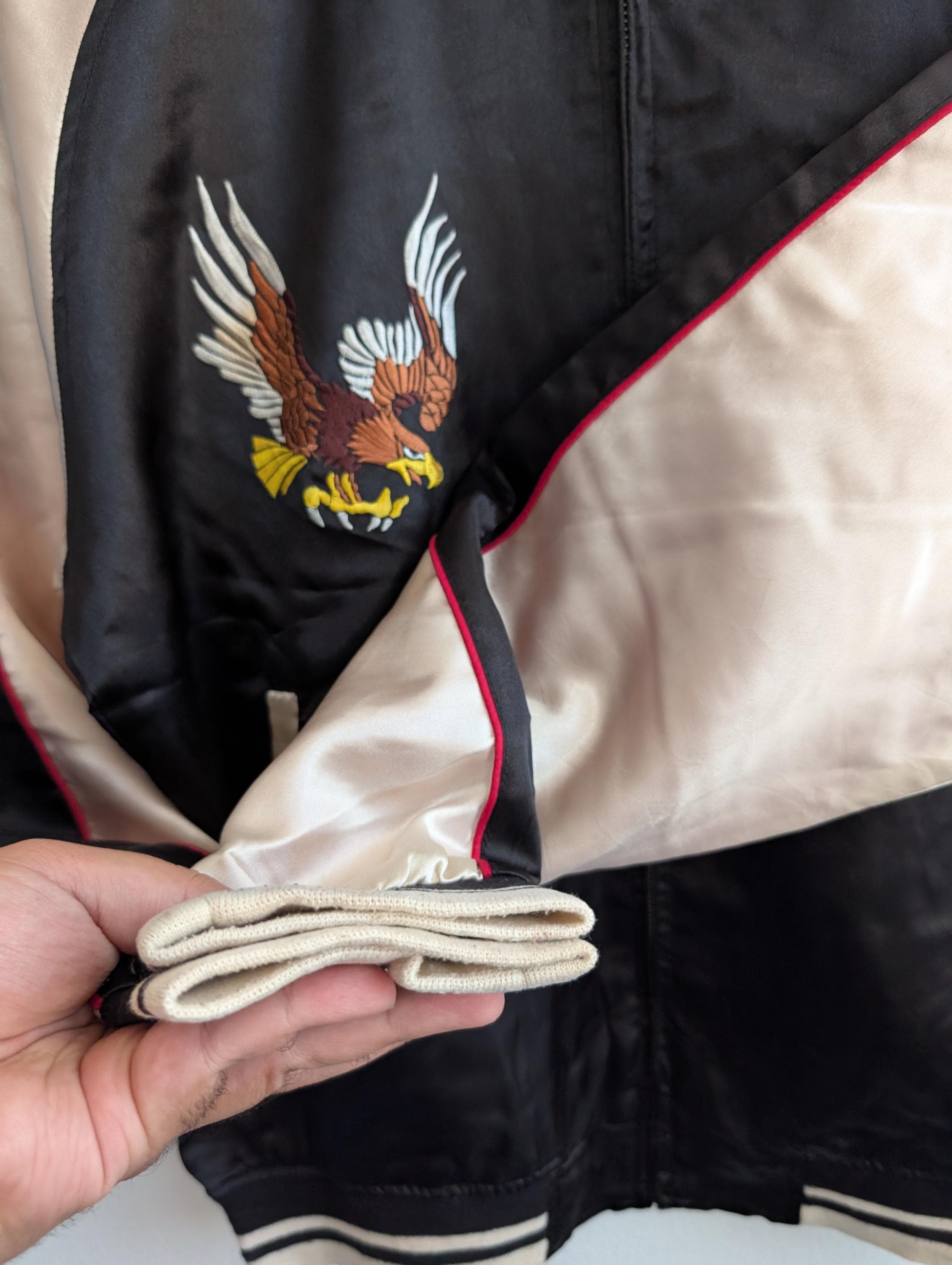 Vintage Sukajan Japan Yokosuka Souvenir Jacket Dragon-eagle