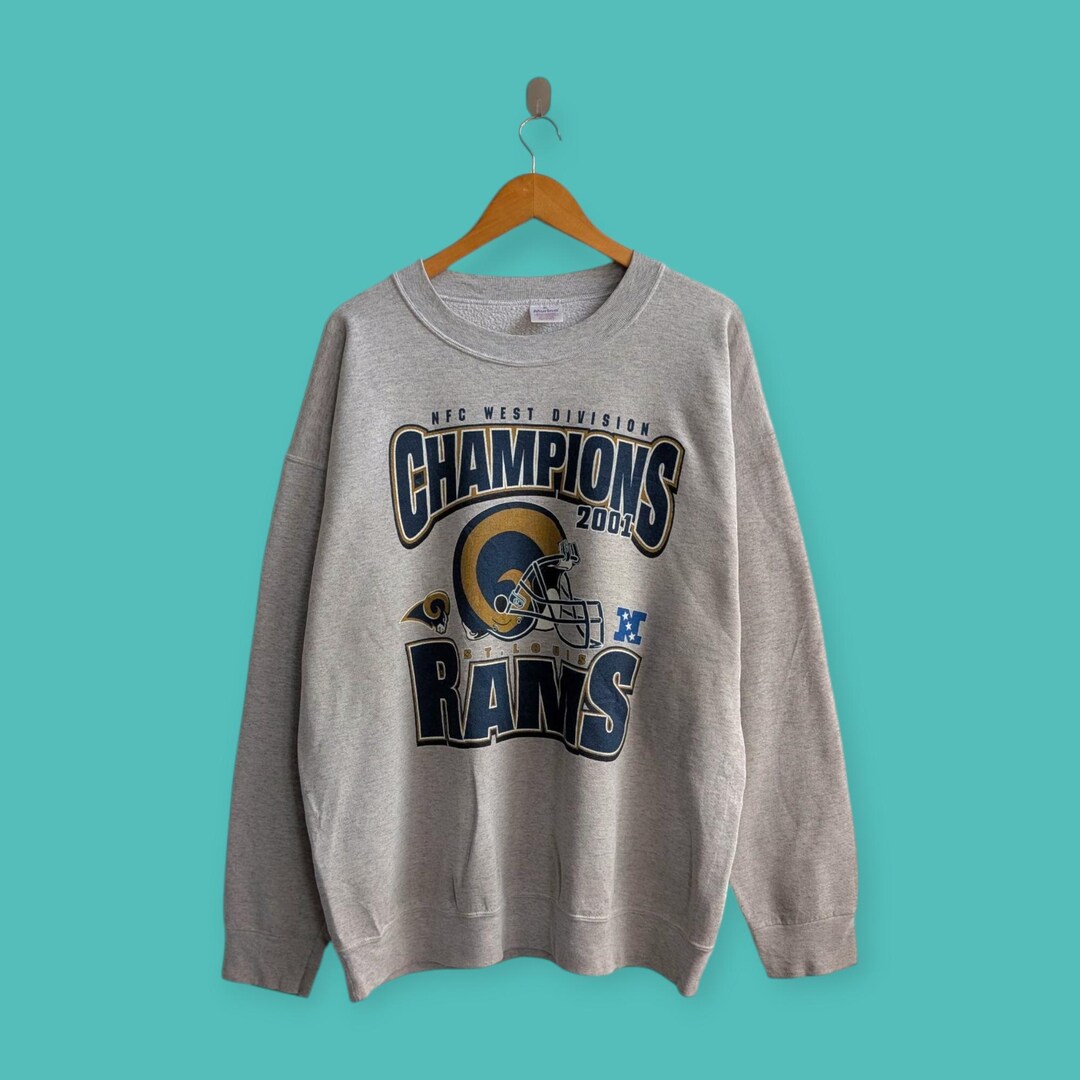 Only Rams Sweatshirt Vintage 2001 St Louis Rams Big Logo Sweatshirt St Louis Rams Crewneck ...