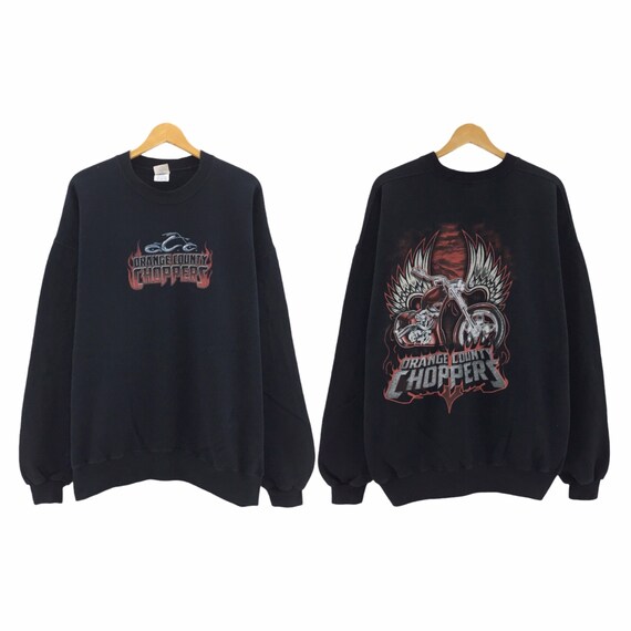 Muy raro Vintage Orange County Choppers Big Logo Print Spell Out