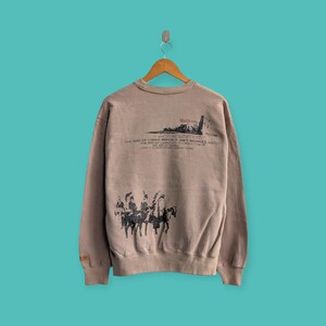 vintage 90s Marlboro classic big image sweatshirt Marlboro classic crewneck sweater pullover streewear style nice brown colour size large