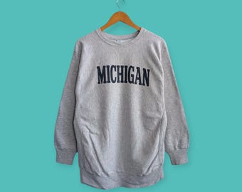 Vintage 90s Champion Reverse Weave University of Michigan XXL Tri