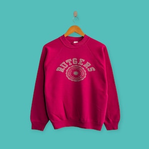 vintage 90s Rutgers college sweatshirt Rutgers college crewneck Rutgers college sweater pullover university style pink colour size medium