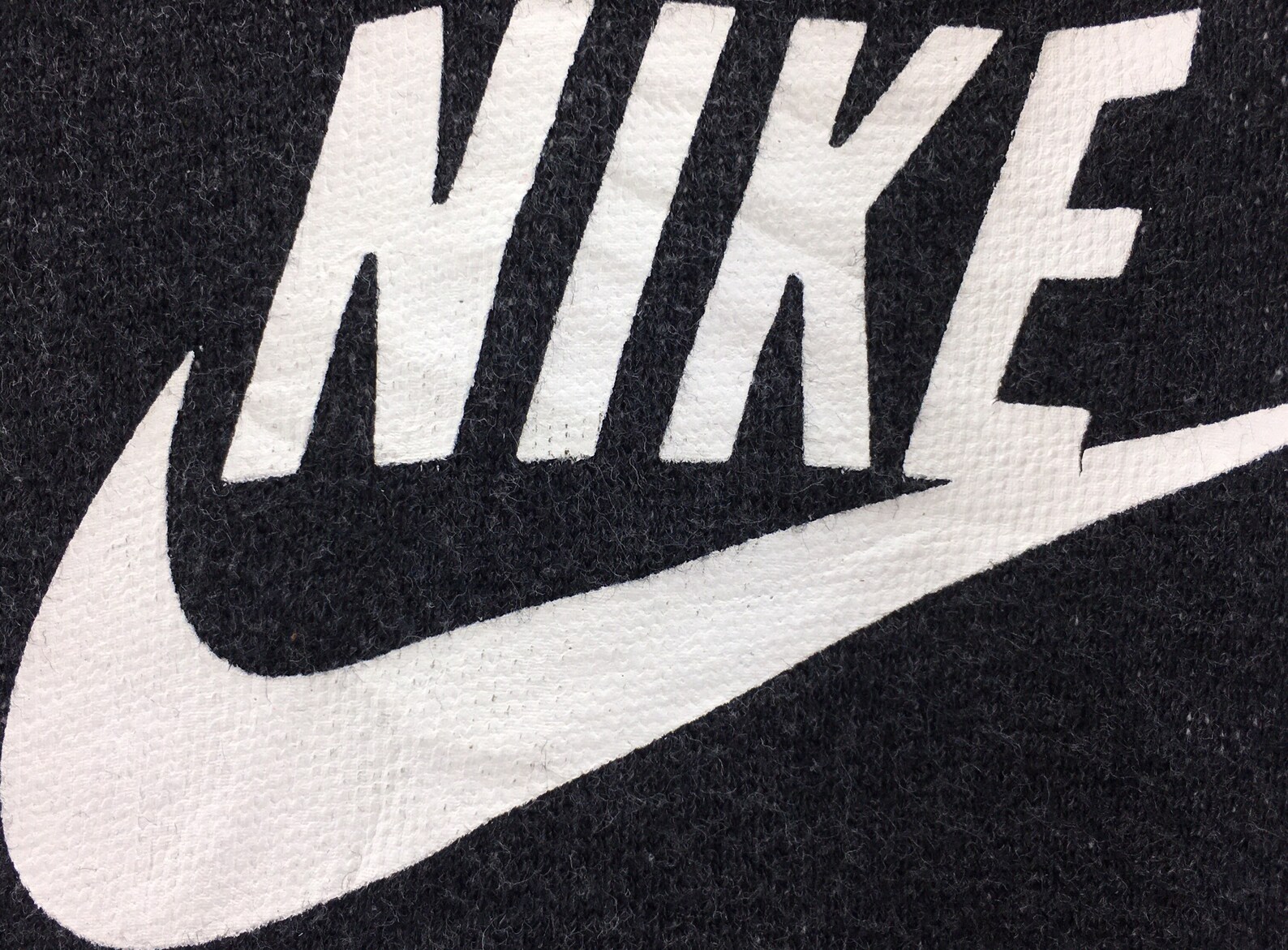 Rare Nike Swoosh Medium Logo Spell Out Print Crewneck Black - Etsy