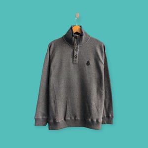vintage 90s chaps small logo sweatshirt Ralph Lauren crewneck embroidered logo sweater pullover streewear style nice black colour size large