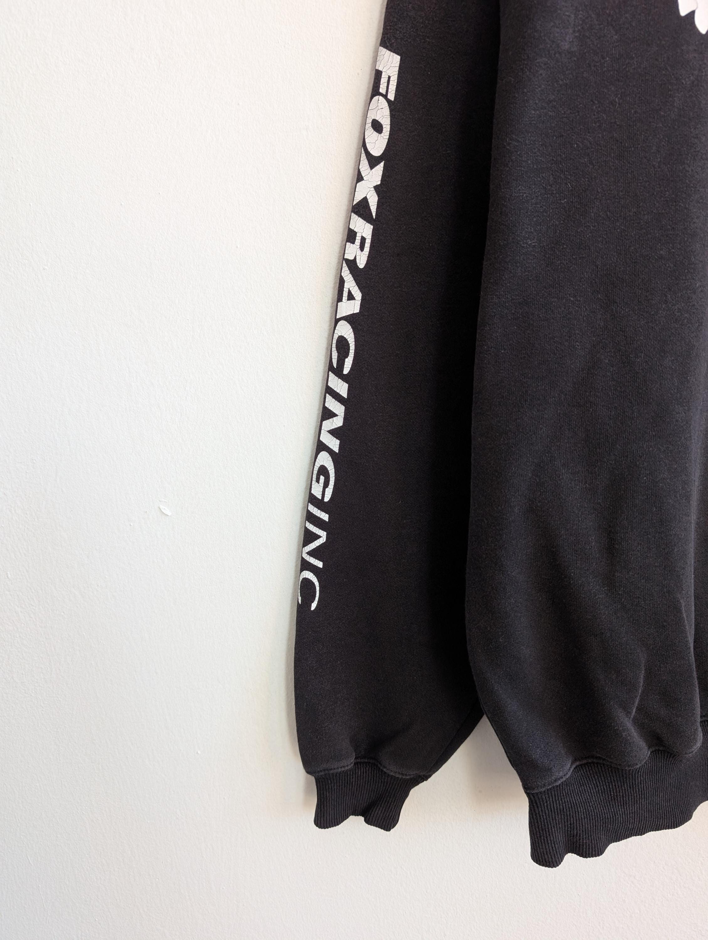Vintage Fox Racing Big Logo Sweatshirt Fox Racing Crewneck Fox