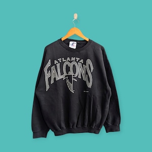 vintage 1996 Atlanta falcons sweatshirt Atlanta falcons crewneck Atlanta falcons sweater pullover streewear style black colour size x-large