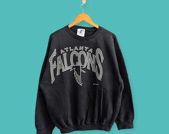 vintage 1996 Atlanta falcons sweatshirt Atlanta falcons crewneck Atlanta falcons sweater pullover streewear style black colour size x-large