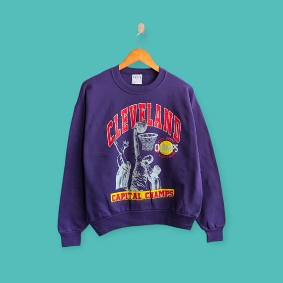 Vintage 90s Cleveland Basketball Sweatshirt Cleveland Basketball