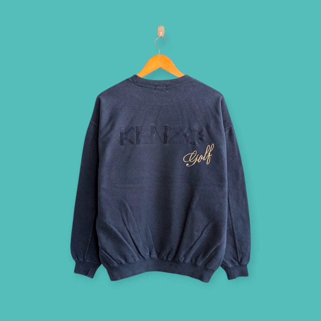 Vintage 90s Kenzo Golf Sweatshirt Embroidered Logo Crewneck Kenzo