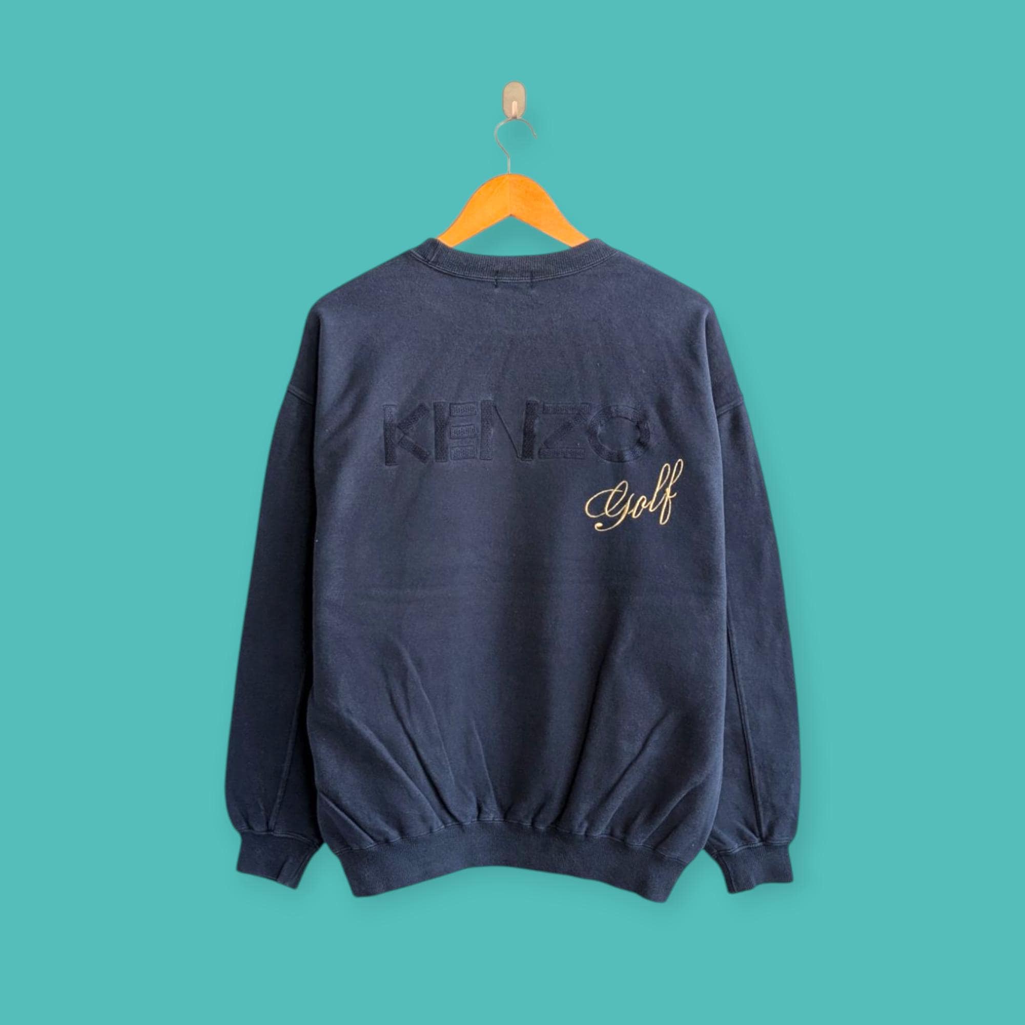 Vintage 90s Kenzo Golf Sweatshirt Embroidered Logo Crewneck Kenzo