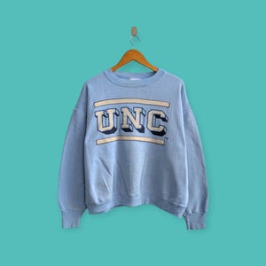vintage 90s university of north Carolina sweatshirt Carolina tar heels crewneck Carolina college sweater pullover blue colour size large