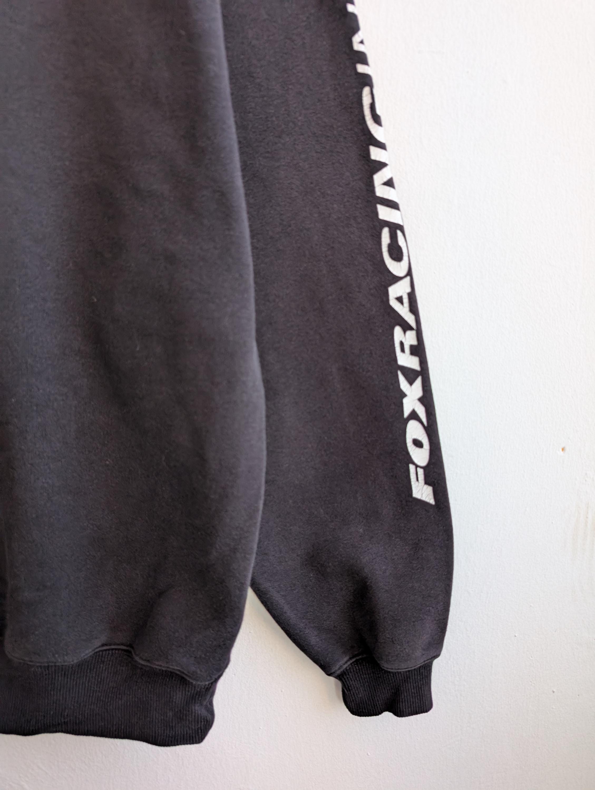 Vintage Fox Racing Big Logo Sweatshirt Fox Racing Crewneck Fox