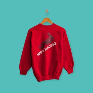 vintage HRC Honda racing big image sweatshirt Honda racing crewneck Honda racing sweater pullover streewear style nice red colour size small