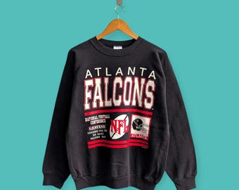 vintage 1991 Atlanta falcons sweatshirt Atlanta falcons crewneck Atlanta falcons sweater pullover streewear style black colour size large