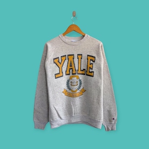 vintage 90s Yale university sweatshirt Yale university crewneck Yale university sweater pullover college style nice gray colour size large