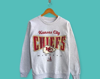 vintage 1997 Kansas city chiefs sweatshirt Kansas city chiefs crewneck sweater pullover streewear style nice gray colour size medium