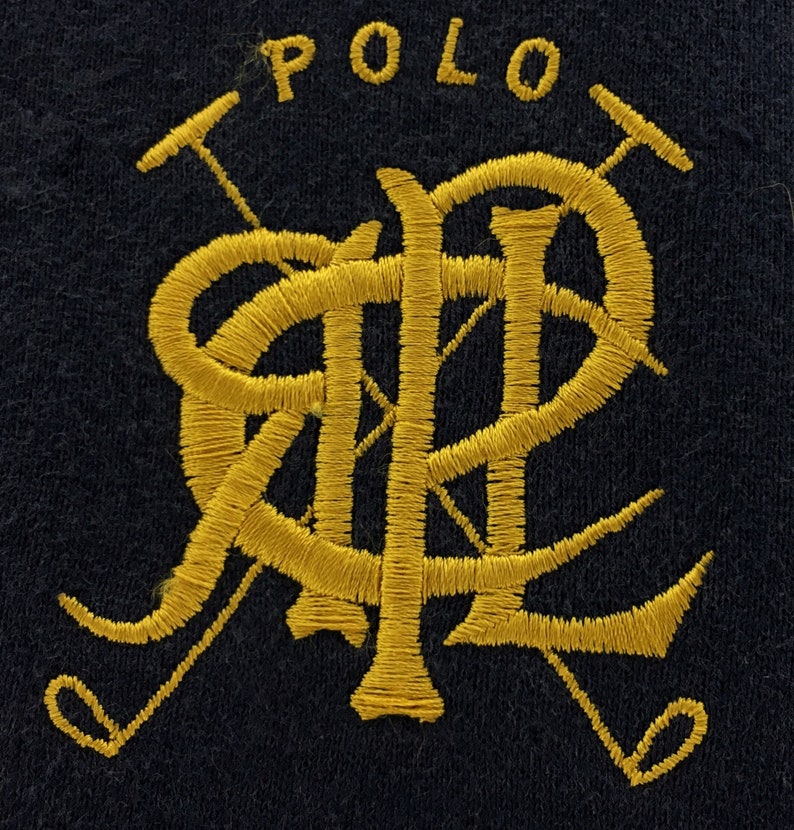 Rare Polo by Ralph Lauren Medium Logo Spell Out Embroidery - Etsy