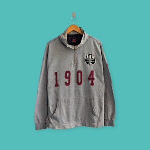 vintage distressed Canterbury of New Zealand sweatshirt Canterbury crewneck sweater pullover streewear style nice gray colour size x-large