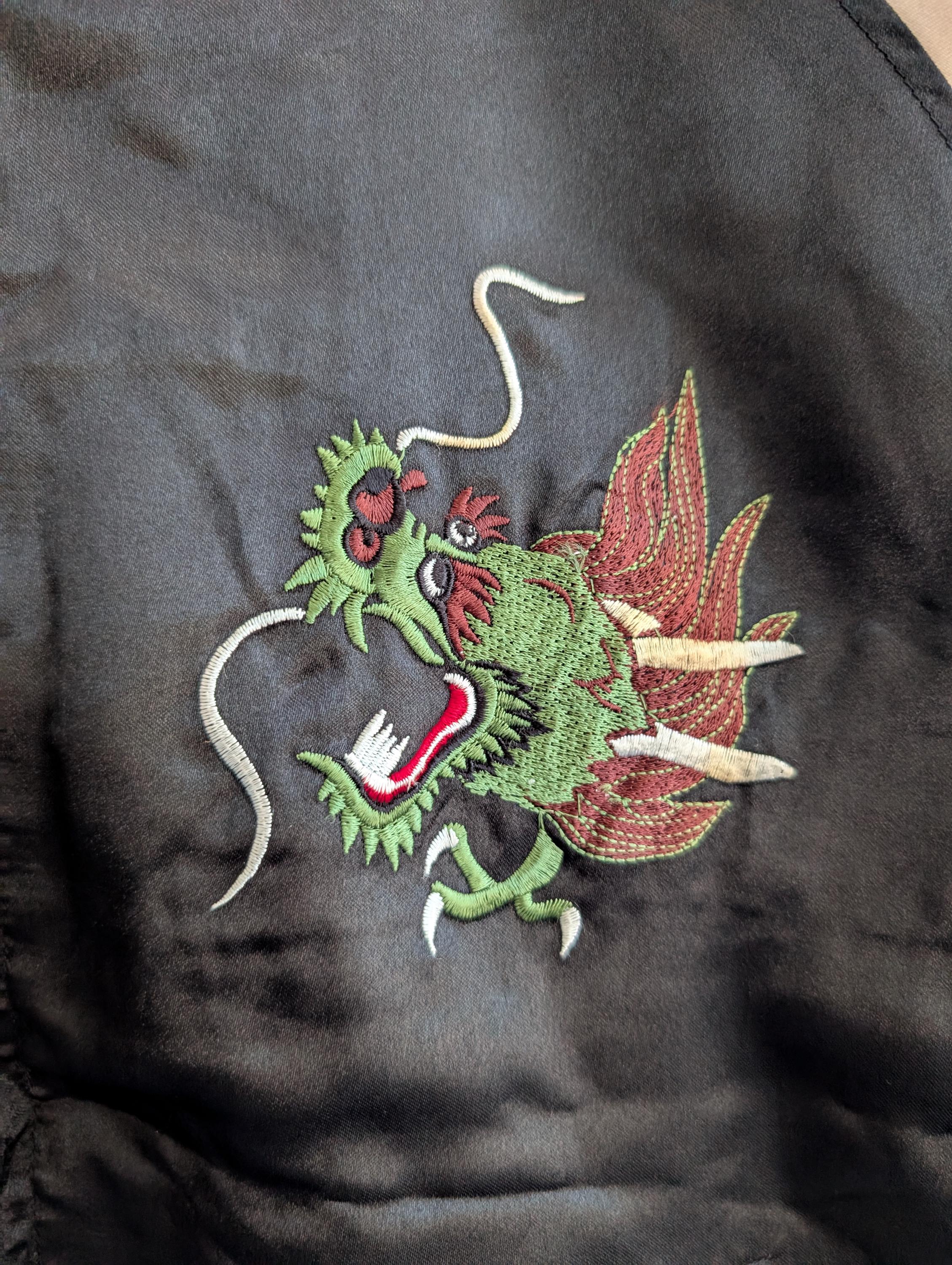 Vintage Sukajan Japan Yokosuka Souvenir Jacket Dragon-eagle