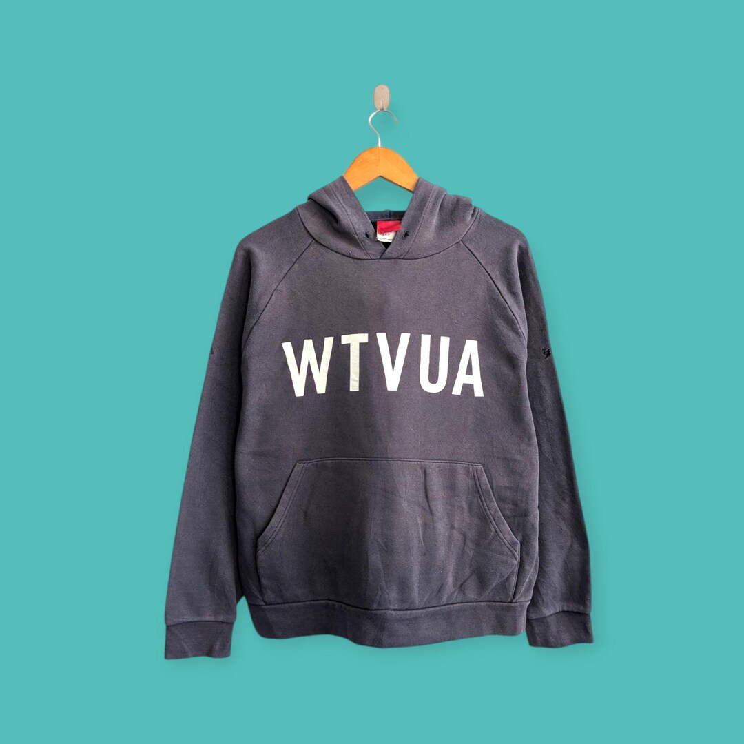 トップス WTAPS WTVUA HOODY COTTON / SPOT NAVY 01 Vintage Wtaps Wtvua Spell Out Hoodie Japan Japanese Streewear