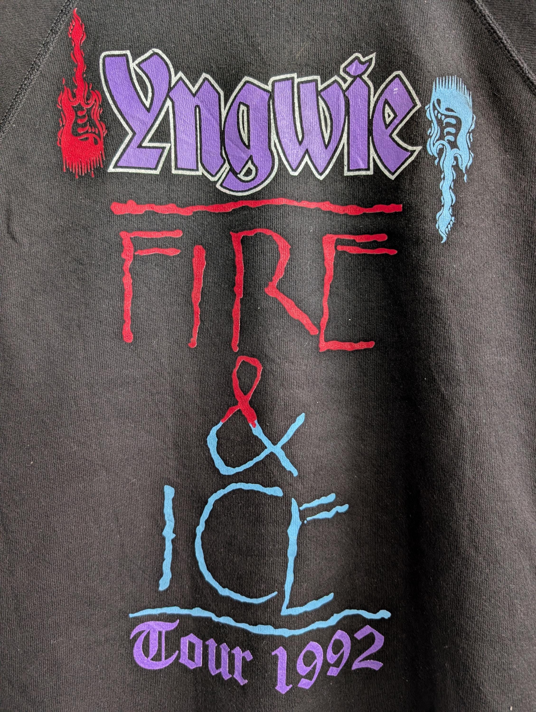 Vintage 1992 Yngwie Malmsteen World Tour Sweatshirt Yngwie