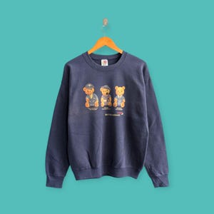 vintage 90er jahre British Airways Sweatshirt British Airways Crewneck British Airways Pullover Pullover Streewear Stil blau Größe Medium