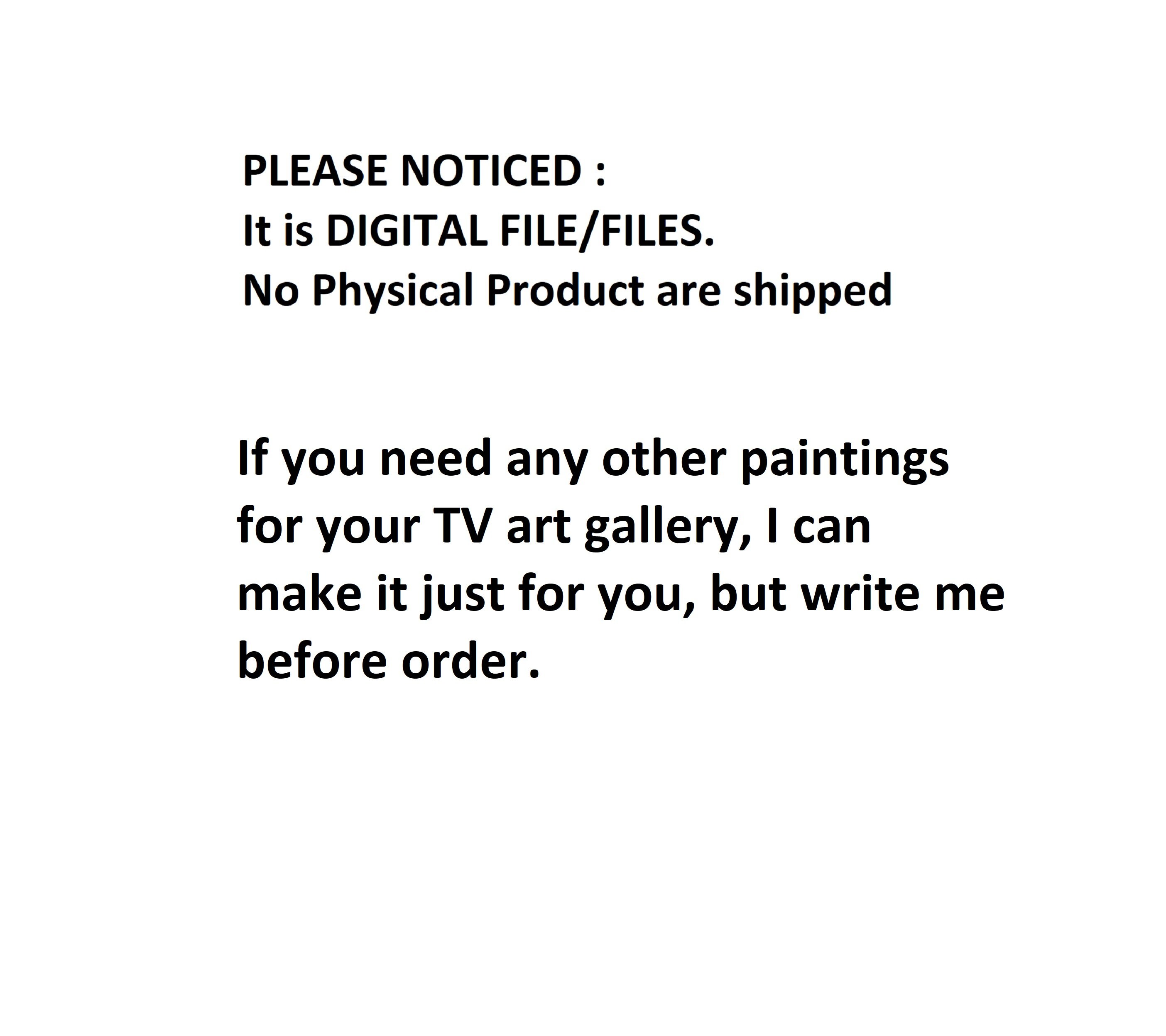 Samsung Frame TV Art Set Frame TV Art 4K Vintage Wide Known Paintings