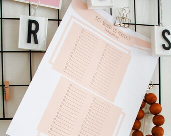 Shopping list / shopping list for the family planner / household planner. Planner insert to print. To plan and organize your purchase