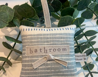 Bathroom door hanging bag sachet | hanging bag | Vanessa Arbuthnott Fabric