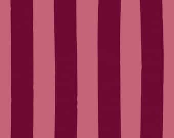 Streifen pink / burgund 0,8 cm breit, Meterware Druck auf Bestellung, Jersey, French Terry, Musselin, Softshell, Baumwolle, Ripp-Jersey